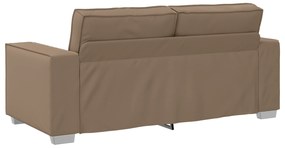 vidaXL Καναπές Loveseat Καπουτσίνο 140 εκ Συνθετικό Δέρμα