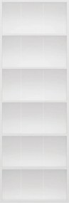 Βιβλιοθήκη Λευκό ALOSA 60x20x176