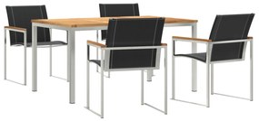 vidaXL 5 Τμηματικό Σετ Κήπου Μασίφ Ξύλο Ακακίας