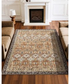 VEVOR Large Area Rug 6x9 ft Anti-Skid Indoor Floor Mat Vintage Brown Green