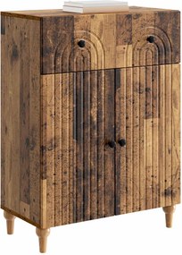 vidaXL Πλαϊνό γραφείο Παλαιωμένο ξύλο 66 x 34,5 x 90 εκ