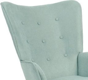 Πολυθρόνα Fluffy βεραμάν ύφασμα-φυσικό 75x69x96εκ 75x69x96 εκ.