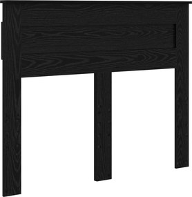 vidaXL Σκελετός Κρεβατιού Μαύρη Δρυς 135 x 190 cm Επεξεργασμένο Ξύλο