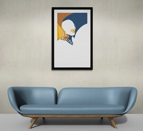 Αφίσα με παρπαστού Γυναικεία φιγούρα με αφιέρωση - 20x30 white