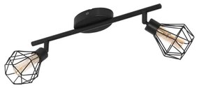 Φωτιστικό Οροφής Spot Zapata 1 32766 Black Eglo Metal, Glass