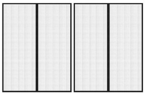 vidaXL Σίτα Πόρτας 2 Τεμαχίων Μαύρη 230 x 160 εκ. με Μαγνήτες