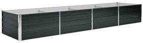 vidaXL Ζαρντινιέρα Υπερυψωμένη Ανθρακί 320x80x45 εκ. Γαλβαν. Χάλυβας