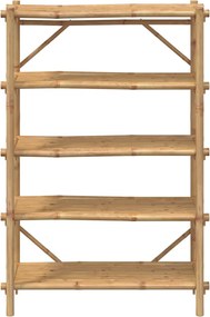 vidaXL Ραφιέρα 5 Επιπέδων 100 x 40 x 150 εκ. από Μπαμπού