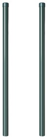 vidaXL Πό posts φράχτη 2 pcs Πράσινο 100 cm
