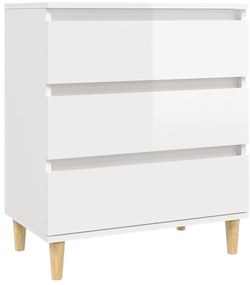 vidaXL Ντουλάπι Γυαλιστερό Λευκό 60x35x70 εκ. από Επεξεργασμένο Ξύλο