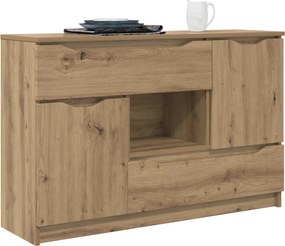 vidaXL Πλαϊνό γραφείο Artisan Oak 100 x 30 x 65,6 Επεξεργασμένο Ξύλο