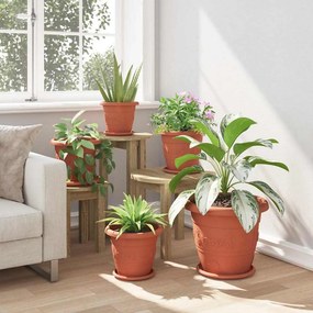 vidaXL Στρογγυλή Γλάστρα Λουλουδιών 6 pcs Κεραμιδί Ø 26 x 21.5 εκ.