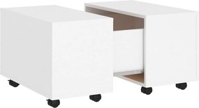 vidaXL Τραπεζάκι Σαλονιού Λευκό 60x60x38 εκ. από Επεξ. Ξύλο