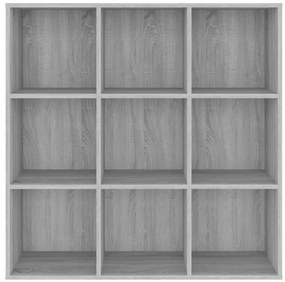vidaXL Βιβλιοθήκη Γκρι Sonoma 98 x 29 x 97,5 εκ.