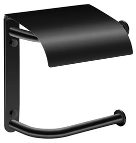 Χαρτοθήκη Διπλή με καπάκι Black Matt Sanco Toilet Roll Holders Pro 0816-M116