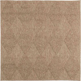 vidaXL Χαλιά χώρου τετράγωνο AGIRA Φυσικό 120 x 120 cm Πολυεστέρας