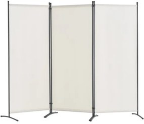 VEVOR Room Divider 3-Panel Folding Privacy Screen Fabric Partition Office White