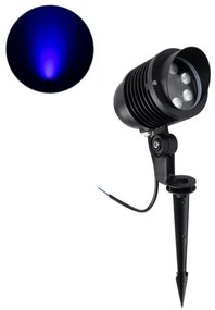 Σποτ Φωτιστικό για Φυτά-Δέντρα Καρφωτό LED 6W IP65 Μπλε-Ανθρακί TREELIGHT-LINA 90655 Globostar-90655-Ανθρακί 90655