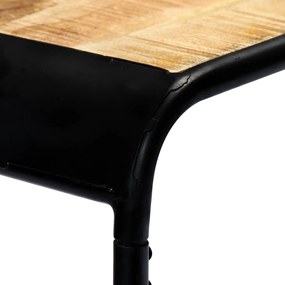 Τραπέζι Κονσόλα 140x35x76 εκ. από Μασίφ Ακατέργαστο Ξύλο Μάνγκο - Καφέ