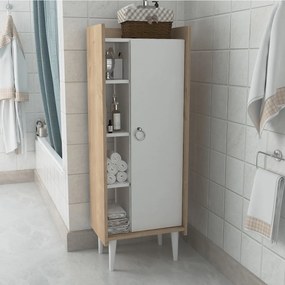 Ντουλάπι Δρυς / Λευκό FLARI 50x30x140