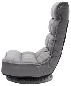 VEVOR 360° Swivel Floor Gaming Chair with 4 Adjustable Position Folding Chair