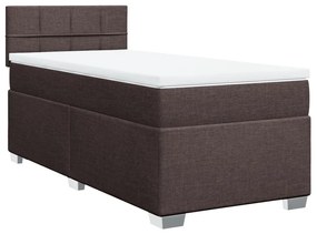 ΚΡΕΒΑΤΙ BOXSPRING ΜΕ ΣΤΡΩΜΑ ΣΚΟΥΡΟ ΚΑΦΕ 80X200 ΕΚ. ΥΦΑΣΜΑΤΙΝΟ 3285718