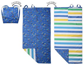 Παιδική Πετσέτα Θαλάσσης Microfiber 2 Όψεων (71x145) FlapjackKids Dino