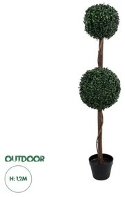 Artificial Garden BUXUS 20399 Τεχνητό Διακοσμητικό Φυτό Πυξός Υ120cm Globostar 20399