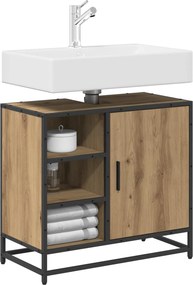 vidaXL Ντουλάπι Μπάνιου Artisan Oak 65 x 33 x 60 εκ Επεξεργασμένο Ξύλο
