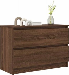 vidaXL Έπιπλο Τηλεόρασης Καφέ Δρυς 80x35x54 εκ. Επεξ. Ξύλο