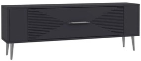 Έπιπλο Τηλεόρασης Retrol 475OLV2954 120x26,4x48,2cm Anthracite-Silver