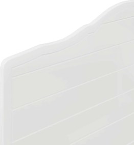 vidaXL Κεφαλάρι Λαμπερό Λευκό Επεξεργασμένο ξύλο