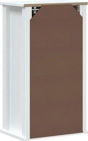 vidaXL Ντουλάπι Μπάνιου Επιτοίχιο BERG Λευκό 40x27x71,5 εκ Μασίφ Πεύκο