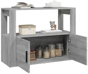 vidaXL Ντουλάπι Γκρι Sonoma 80x30x60 εκ. από Επεξεργασμένο Ξύλο