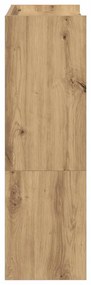 vidaXL Ράφι παπουτσιών  Artisan Oak 60x25x81 cm Κατασκευασμένο ξύλο