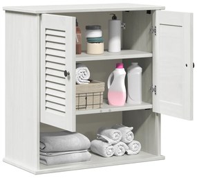 vidaXL Κρεμαστό Ντουλάπι Μπάνιου Λευκό 67.5 x 34 x 71.5 εκ