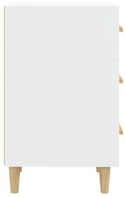 vidaXL Κομοδίνο Λευκό 40 x 40 x 66 εκ. από Επεξεργασμένο Ξύλο