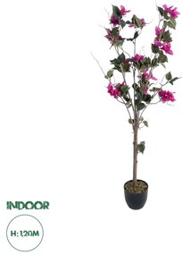 20674 GloboStar® Artificial Garden BOUGAUVILLEA 20674 Τεχνητό Διακοσμητικό Φυτό με Ανθη Μπουκανβίλιας Φουξ Υ120cm