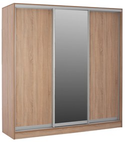 ΝΤΟΥΛΑΠΑ 3ΦΥΛΛΗ ΣΥΡΟΜΕΝΗ ΜΕ ΚΑΘΡΕΠΤΗ SONAMA OAK HM2435  200X60X210Υεκ