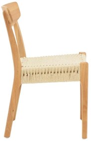 Καρέκλα Eaprine φυσικό σχοινί-rubberwood 49x53x77εκ 49x53x77 εκ.