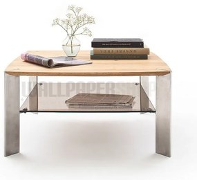 Τραπεζάκι Σαλονιού Μασίφ Καφέ 80x80x41