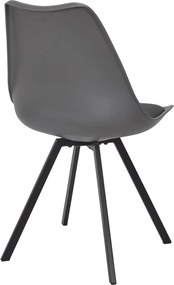 ΚΑΡΈΚΛΕΣ &amp; ΠΟΛΥΘΡΌΝΕΣ CHAIR PP WITH CUSHION ATOM GREY M4 HD0484