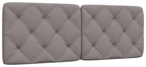 vidaXL Μαξιλάρι για Κεφαλάρι Μαύρο Taupe 140 εκ. Υφασμάτινο