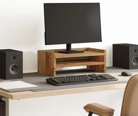 vidaXL Βάση Οθόνης Όψη Παλαιού Ξύλου 42x24x16 εκ. από Επεξ. Ξύλο