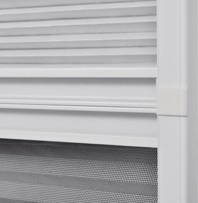 vidaXL Σήτα Παράθυρου Πλισέ 160 x 80 εκ. Αλουμινίου με Σκίαστρο
