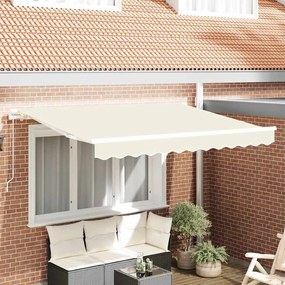 vidaXL Ύφασμα αντικατάστασης τέντας Κρεμ 350 x 200 cm Καραβόπανο
