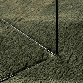vidaXL Χαλί HUARTE Δασικό Πράσινο 80 x 750 cm 100% Πολυεστέρας