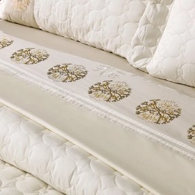 Σετ Σεντόνια Βαμβακοσατέν King 240x270εκ. Coral Cream 19V69