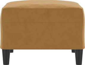 vidaXL Υποπόδιο Καφέ 70x55x41 εκ. Βελούδινο