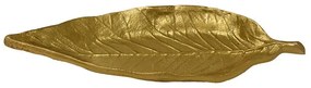 Διακοσμητική Πιατέλα Φύλλο 00.07.74001 31x8,5cm Gold Aluminium